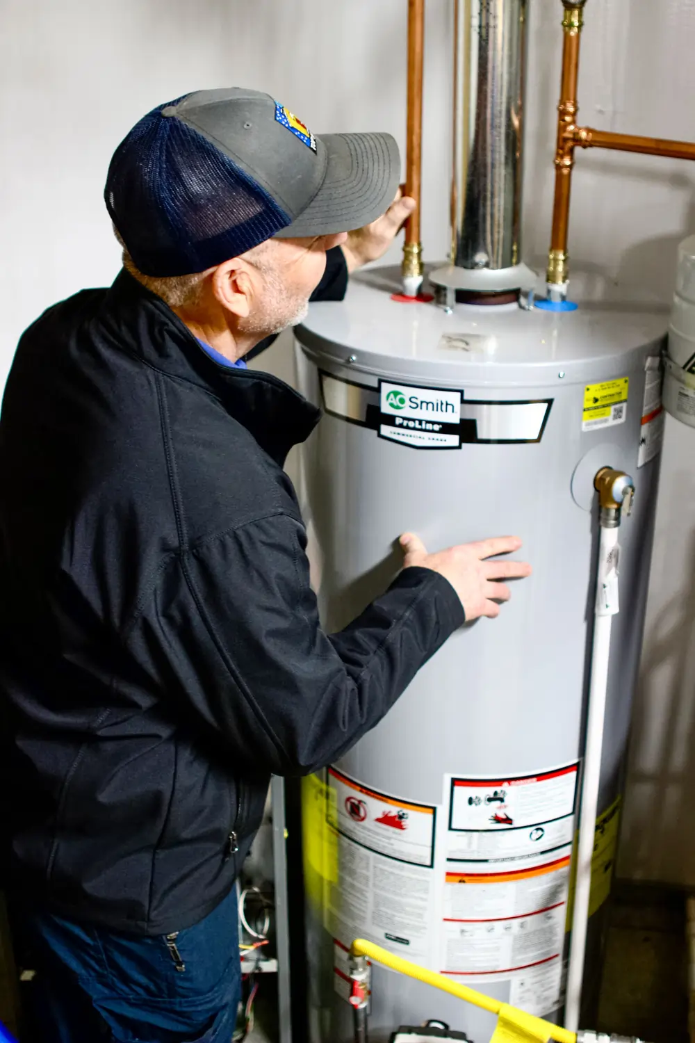 Professional Plumber Working